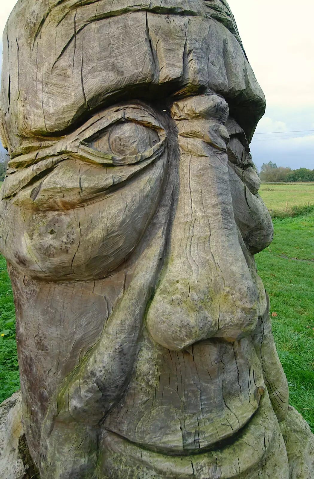 The 'Big Giant Head' on Cranley Green Road, from Suffolk County Council Dereliction, and Cotton Flamenco, Suffolk - 22nd October 2005