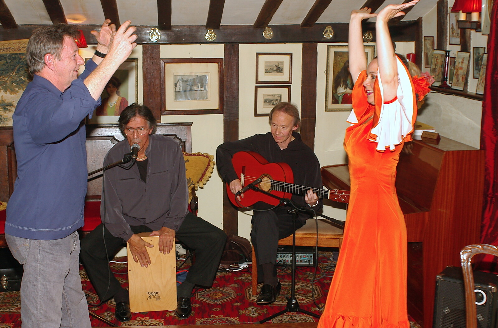 Suffolk County Council Dereliction, and Cotton Flamenco, Suffolk - 22nd October 2005: More dancing