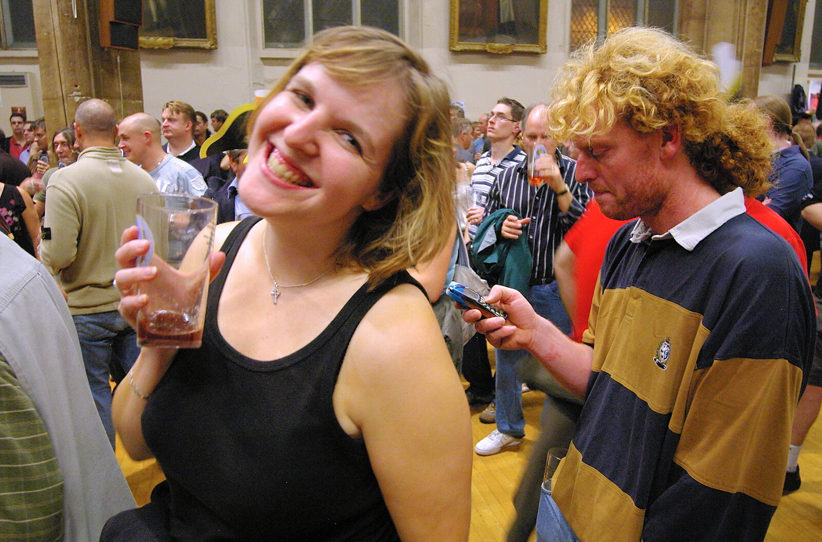 Sarah and Wavy from The 28th Norwich Beer Festival, St. Andrew's Hall, Norwich - 26th October 2005