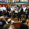 The band takes the applause, The 28th Norwich Beer Festival, St. Andrew's Hall, Norwich - 26th October 2005