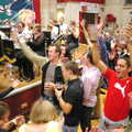 The 28th Norwich Beer Festival, St. Andrew's Hall, Norwich - 26th October 2005, Load of furious pint waving