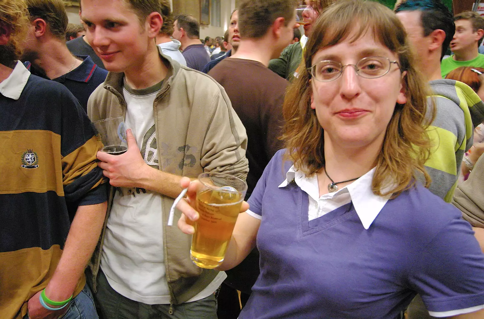 Suey with a droopy roll-up ciggy, from The 28th Norwich Beer Festival, St. Andrew's Hall, Norwich - 26th October 2005