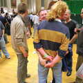Ping-pong Peter grapples with Wavy's arse, The 28th Norwich Beer Festival, St. Andrew's Hall, Norwich - 26th October 2005