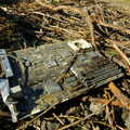 Disused Cambridge Railway, Milton Road, Cambridge - 28th October 2005, A discarded 486 blade server motherboard