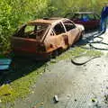 Someone has torched a Vauxhall Astra, Disused Cambridge Railway, Milton Road, Cambridge - 28th October 2005