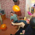 It's a major balloon-fest, Jen's Hallowe'en Party and Sazzle's Leaving Do, Mission Road, Diss - 28th October 2005