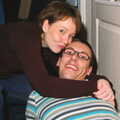 Jen's Hallowe'en Party and Sazzle's Leaving Do, Mission Road, Diss - 28th October 2005, Simon gets a kiss
