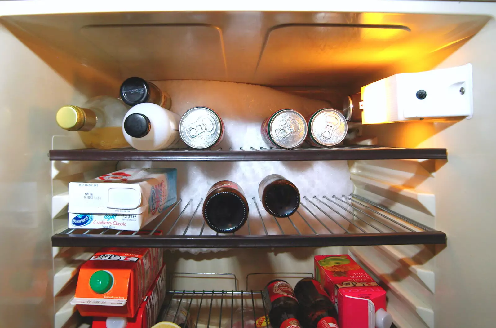 A glacier has appeared in Jen's fridge, from Jen's Hallowe'en Party and Sazzle's Leaving Do, Mission Road, Diss - 28th October 2005