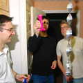 Will's got a strange pink thing, Jen's Hallowe'en Party and Sazzle's Leaving Do, Mission Road, Diss - 28th October 2005