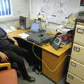 CISU Networks and Autumn Leaves at Norwich Cathedral, Eye and Norwich - 29th October 2005, Russell sets up a managed Switch in the council offices