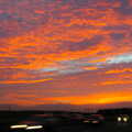 CISU Networks and Autumn Leaves at Norwich Cathedral, Eye and Norwich - 29th October 2005, Sunset over the A14, near Stow Cum Quy