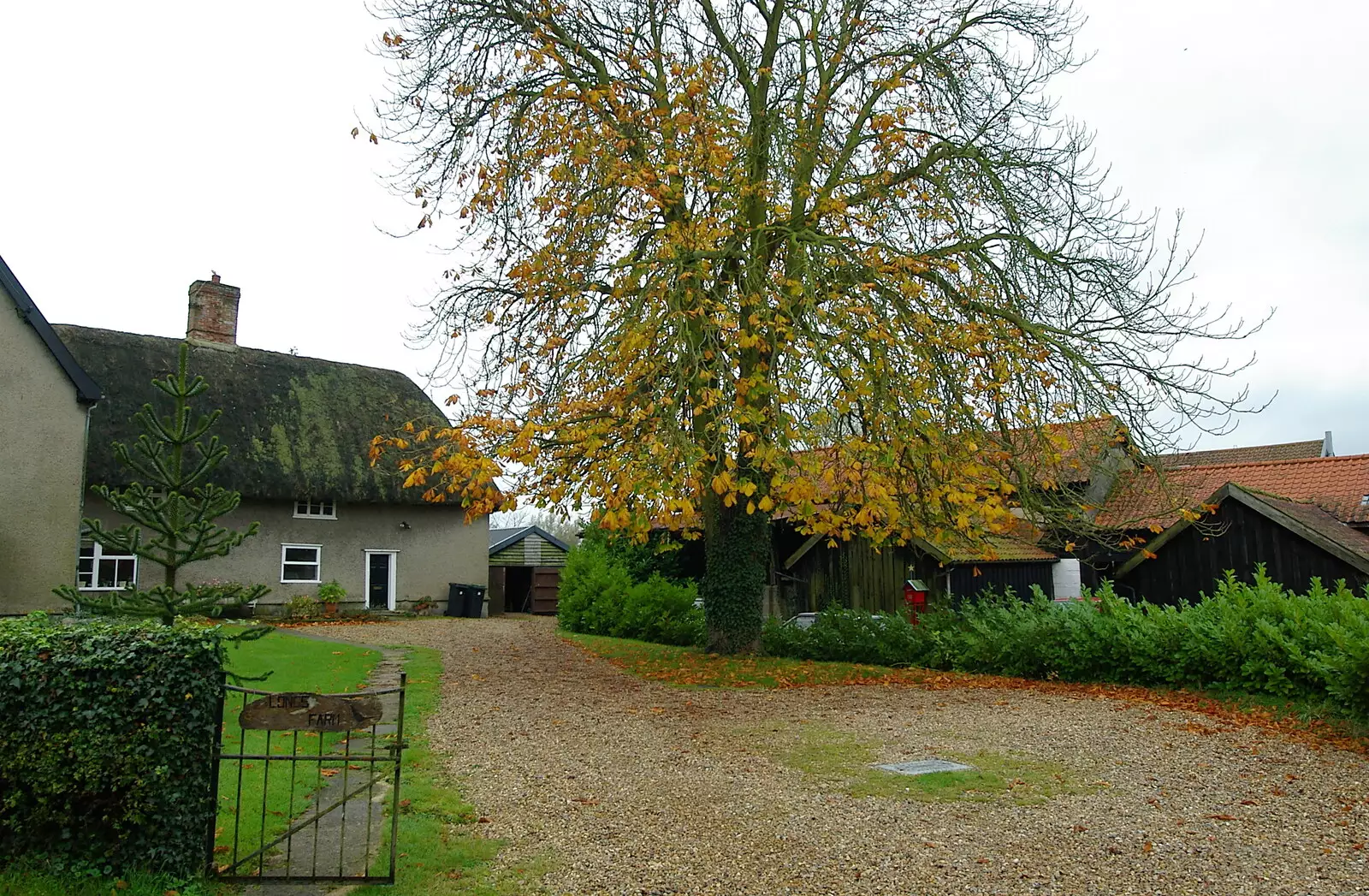 A farmhouse somewhere, from CISU Networks and Autumn Leaves at Norwich Cathedral, Eye and Norwich - 29th October 2005