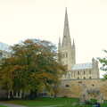 The second-highest steeple in England, CISU Networks and Autumn Leaves at Norwich Cathedral, Eye and Norwich - 29th October 2005