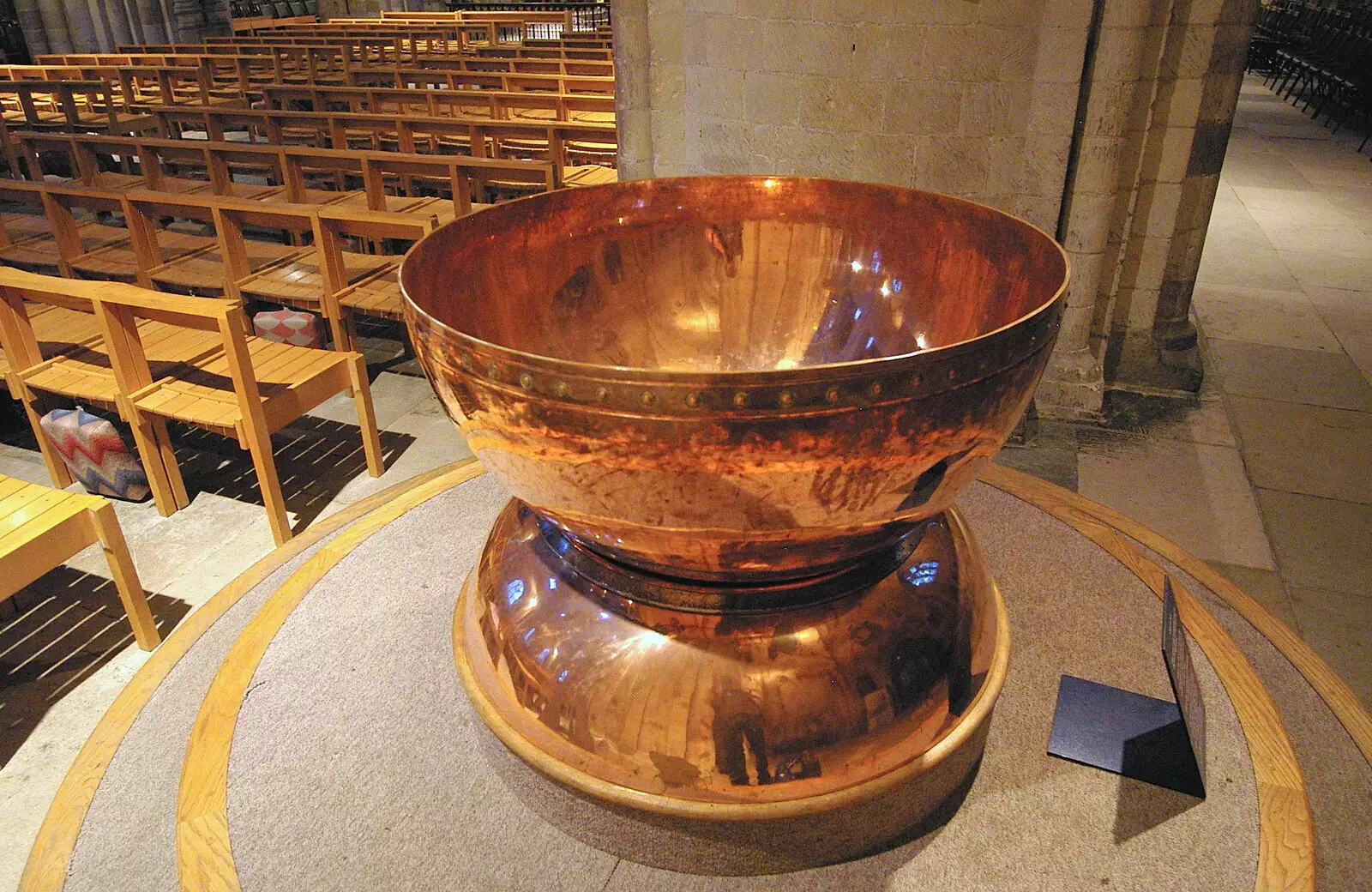 A font made from Rowntree chocolate factory copper, from CISU Networks and Autumn Leaves at Norwich Cathedral, Eye and Norwich - 29th October 2005