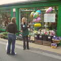 A balloon raffle outside Amity's Florist in Diss, Burnt-out Recycling Bins and Fireworks from a Distance, Diss, Norfolk - 4th November 2005