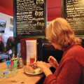 Mother has whitebait for lunch, Mother, Mike and the Stiffkey Light Shop, Cley and Holkham - 6th November 2005