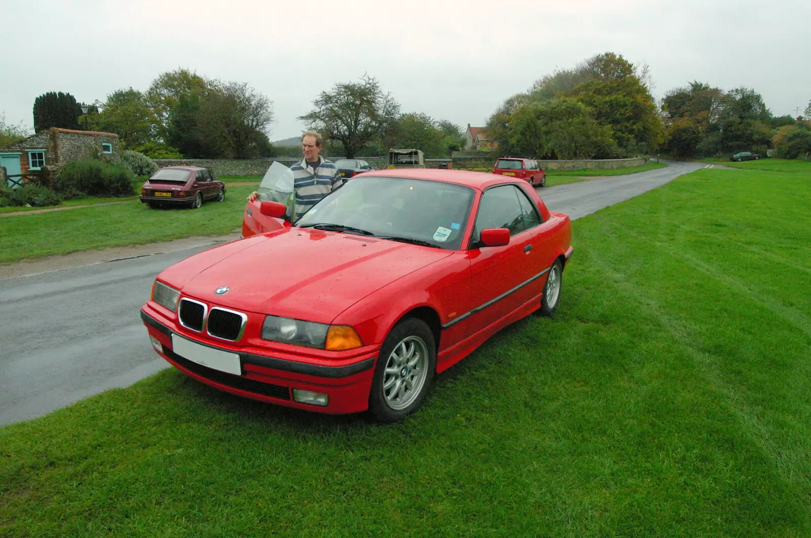 Mike's new BMW, from Mother, Mike and the Stiffkey Light Shop, Cley and Holkham - 6th November 2005