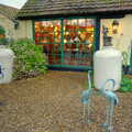Mike lurks outside the light shop, Mother, Mike and the Stiffkey Light Shop, Cley and Holkham - 6th November 2005