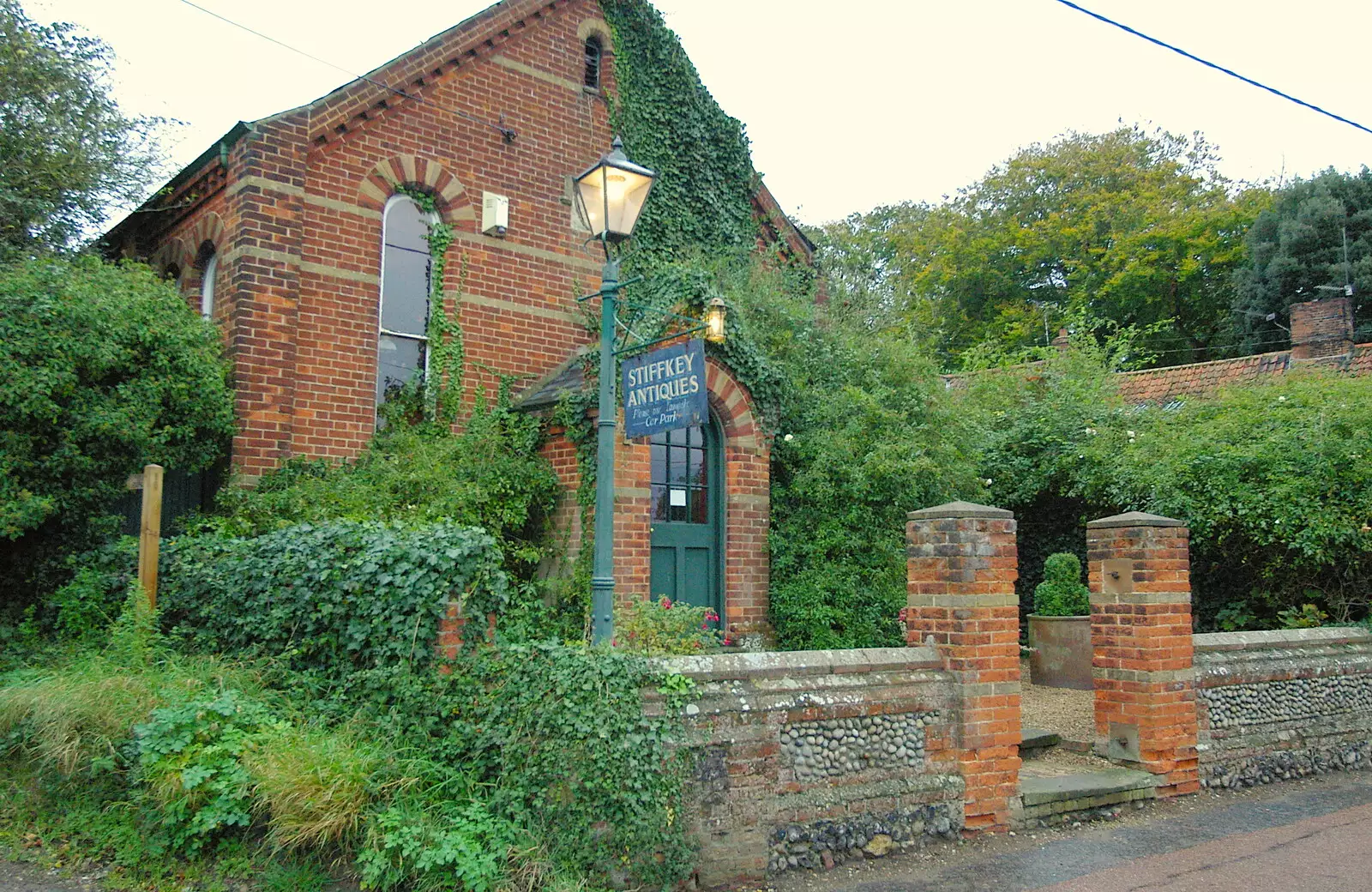 Stiffkey Antiques in a converted chapel, from Mother, Mike and the Stiffkey Light Shop, Cley and Holkham - 6th November 2005