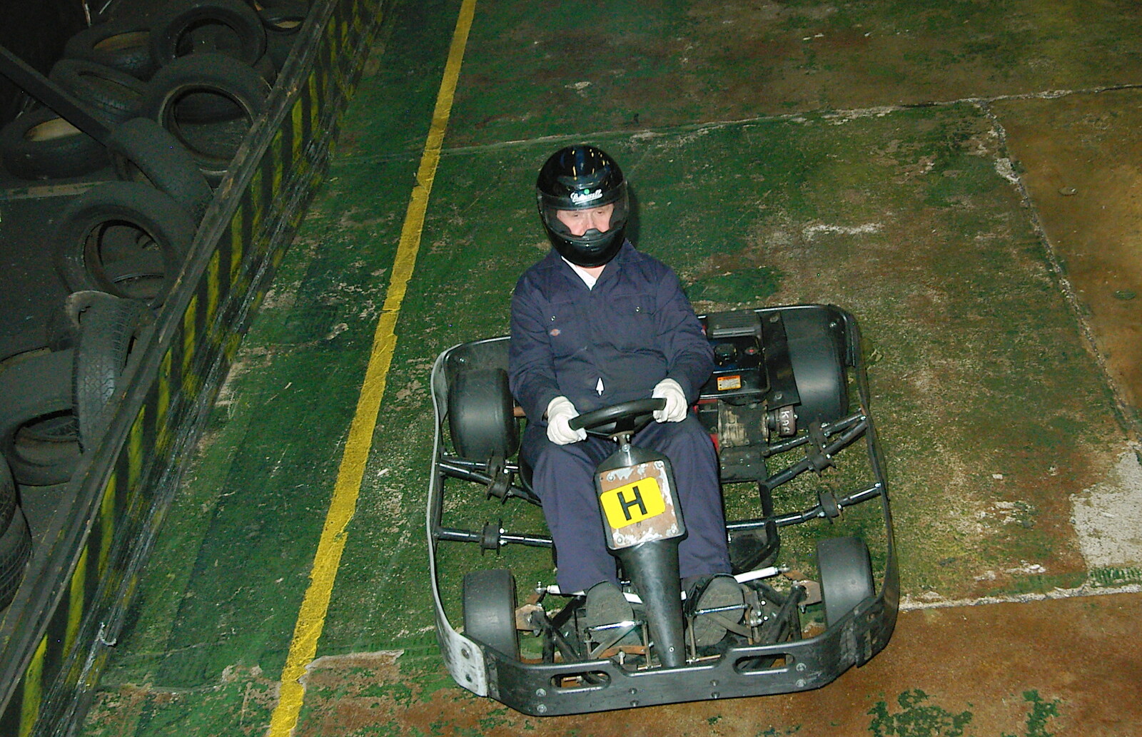 Isobel drives around from Qualcomm goes Karting in Caxton, Cambridgeshire - 7th November 2005