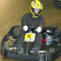 Isobel still looks scared, Qualcomm goes Karting in Caxton, Cambridgeshire - 7th November 2005