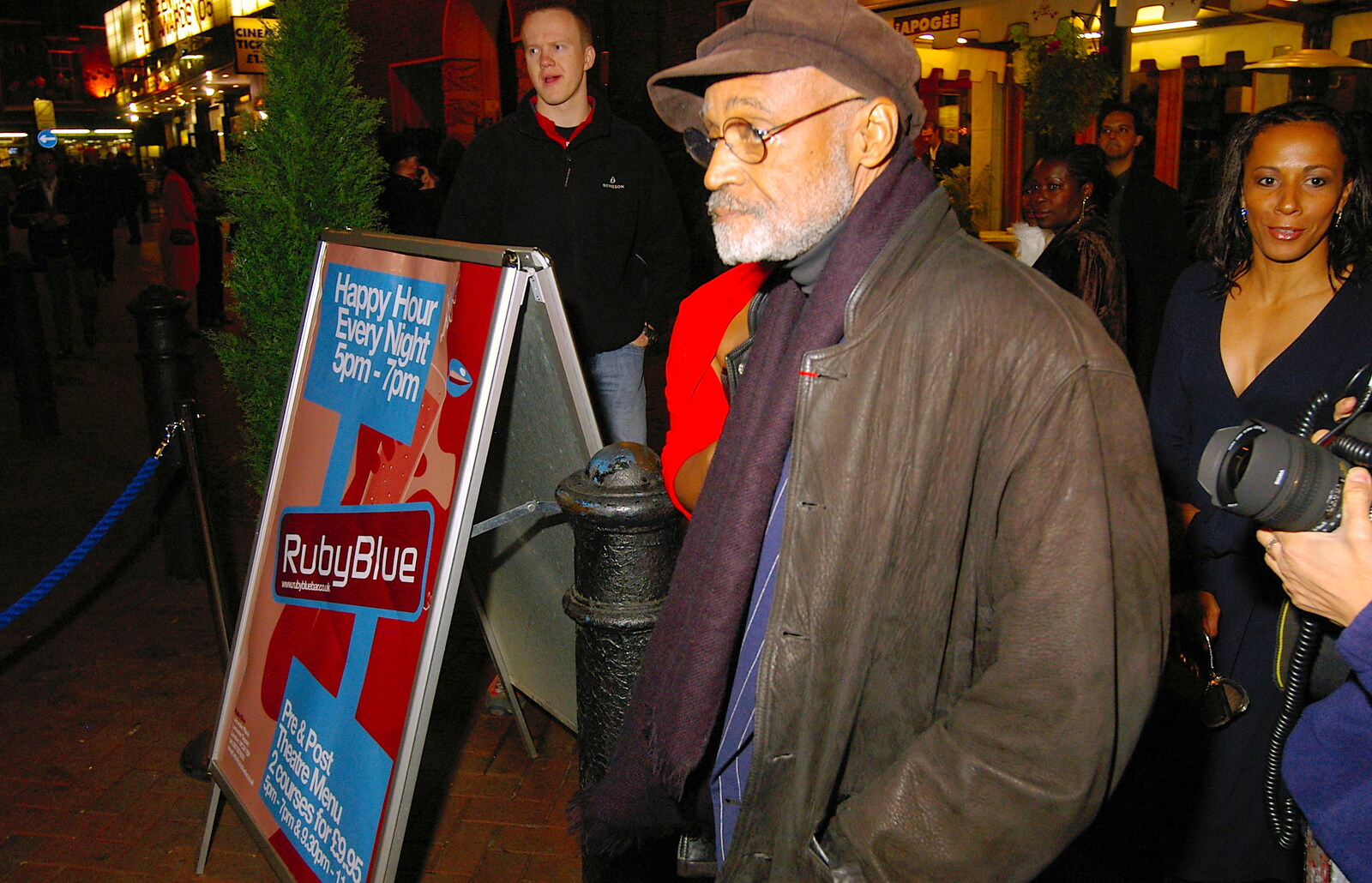 Melvin Van Peebles looks unimpressed from Celebrity Snappers: Becoming a Papparazzo, Leicester Square, London - 9th November 2005