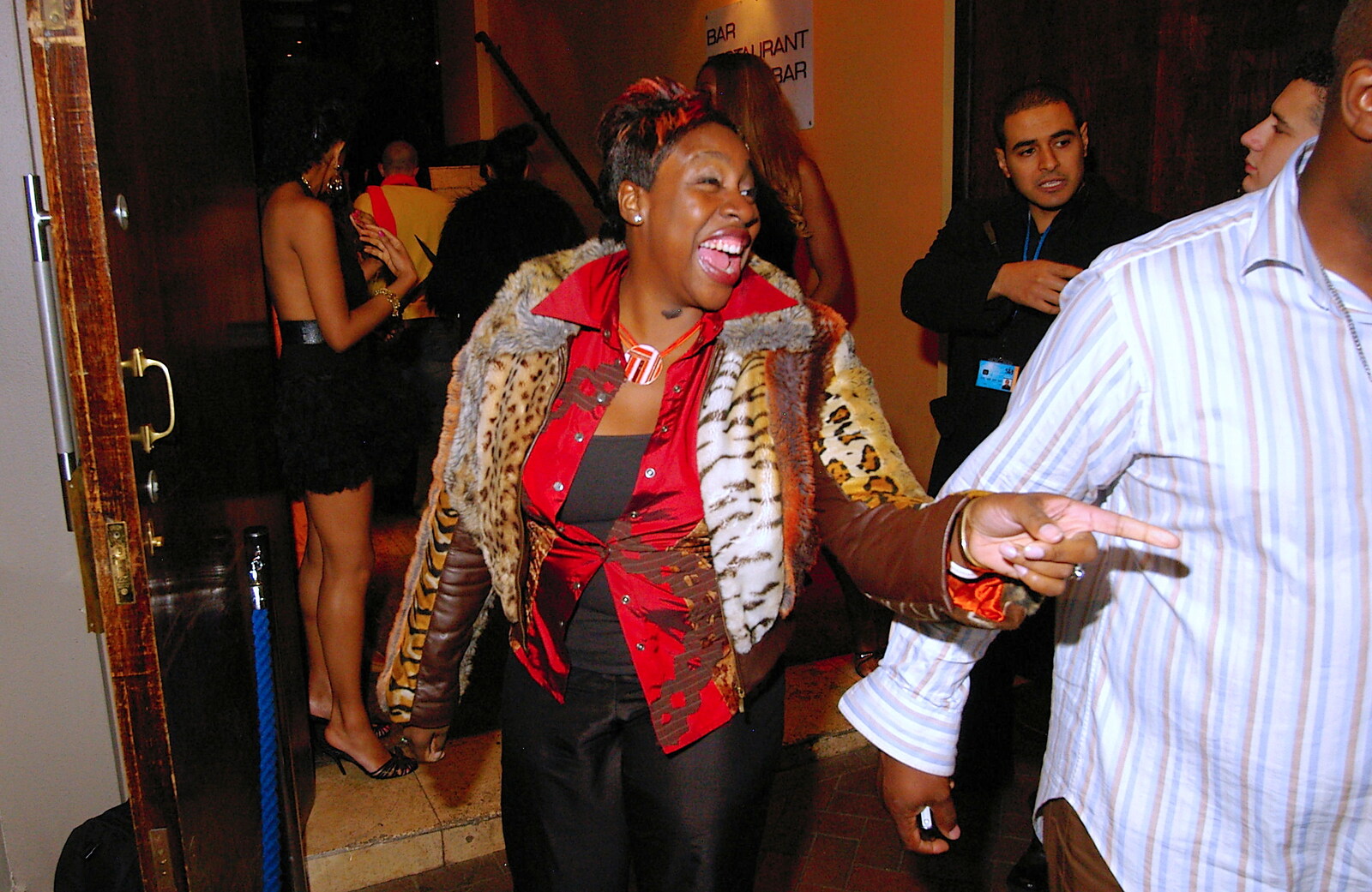 Gine Yashere again from Celebrity Snappers: Becoming a Papparazzo, Leicester Square, London - 9th November 2005