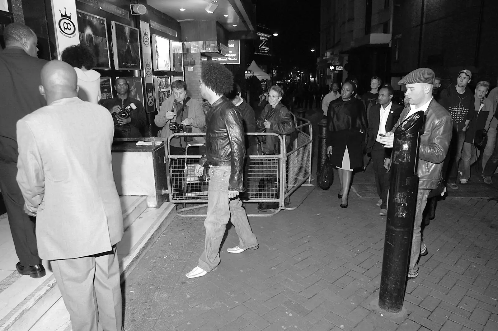 Soul singer Nate James walks in, from Celebrity Snappers: Becoming a Papparazzo, Leicester Square, London - 9th November 2005