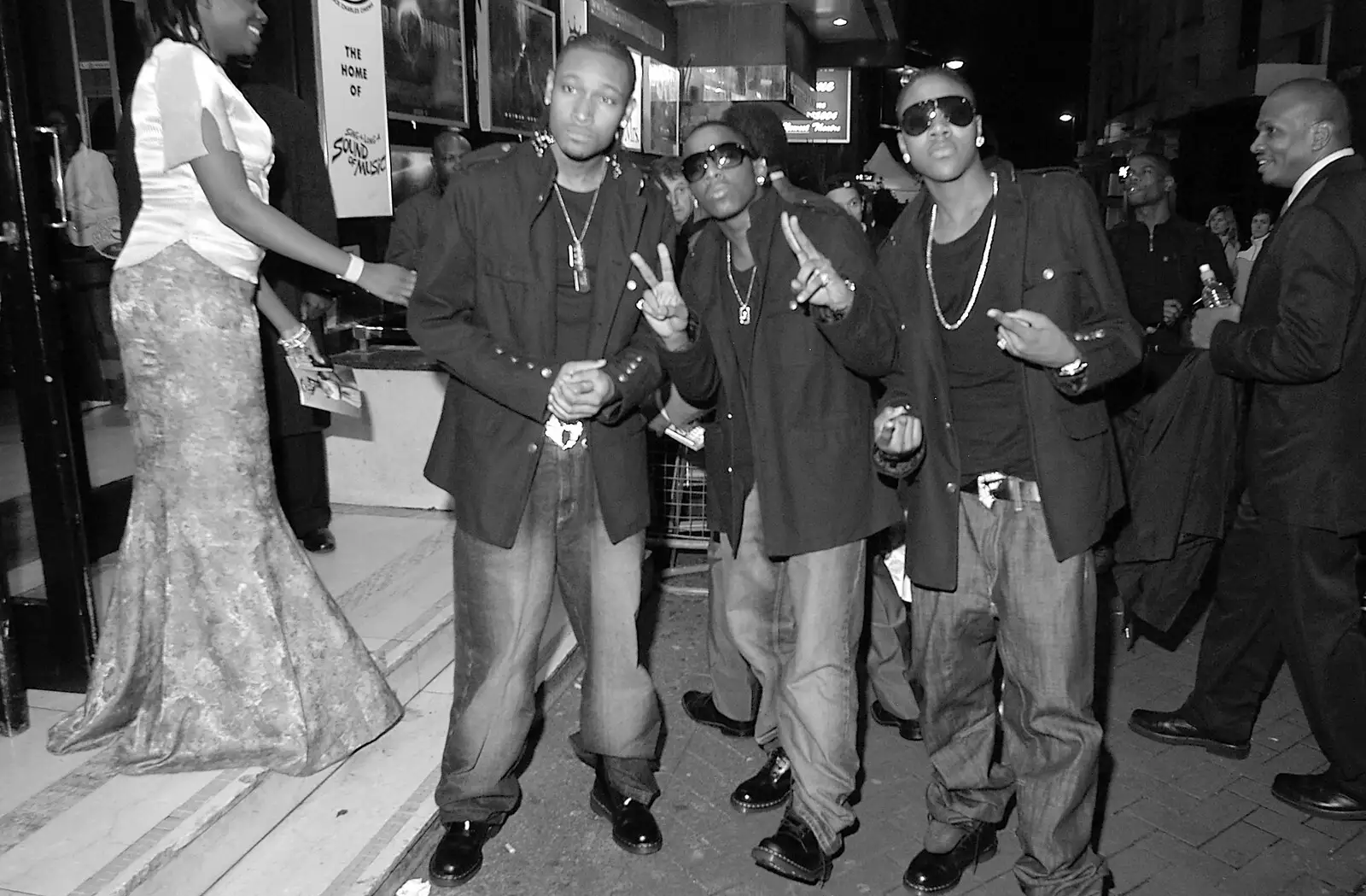 Rap/RnB band 'Fundamentals', from Celebrity Snappers: Becoming a Papparazzo, Leicester Square, London - 9th November 2005