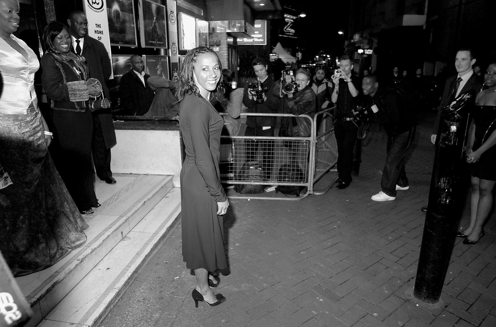 Dame Kelly Holmes again from Celebrity Snappers: Becoming a Papparazzo, Leicester Square, London - 9th November 2005