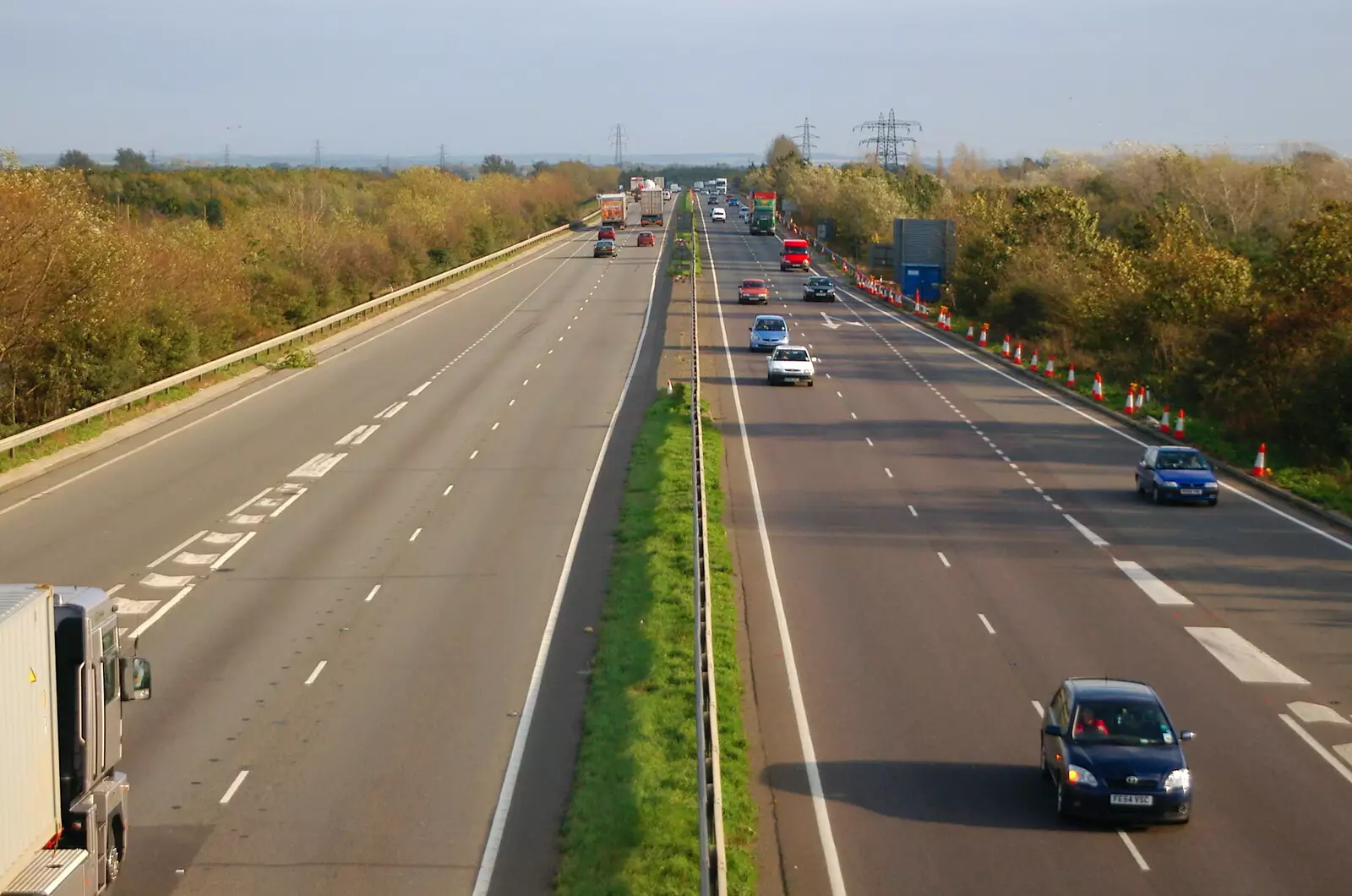 The eastbound A14, from Qualcomm Europe All-Hands at the Berkeley Hotel, London - 9th November 2005