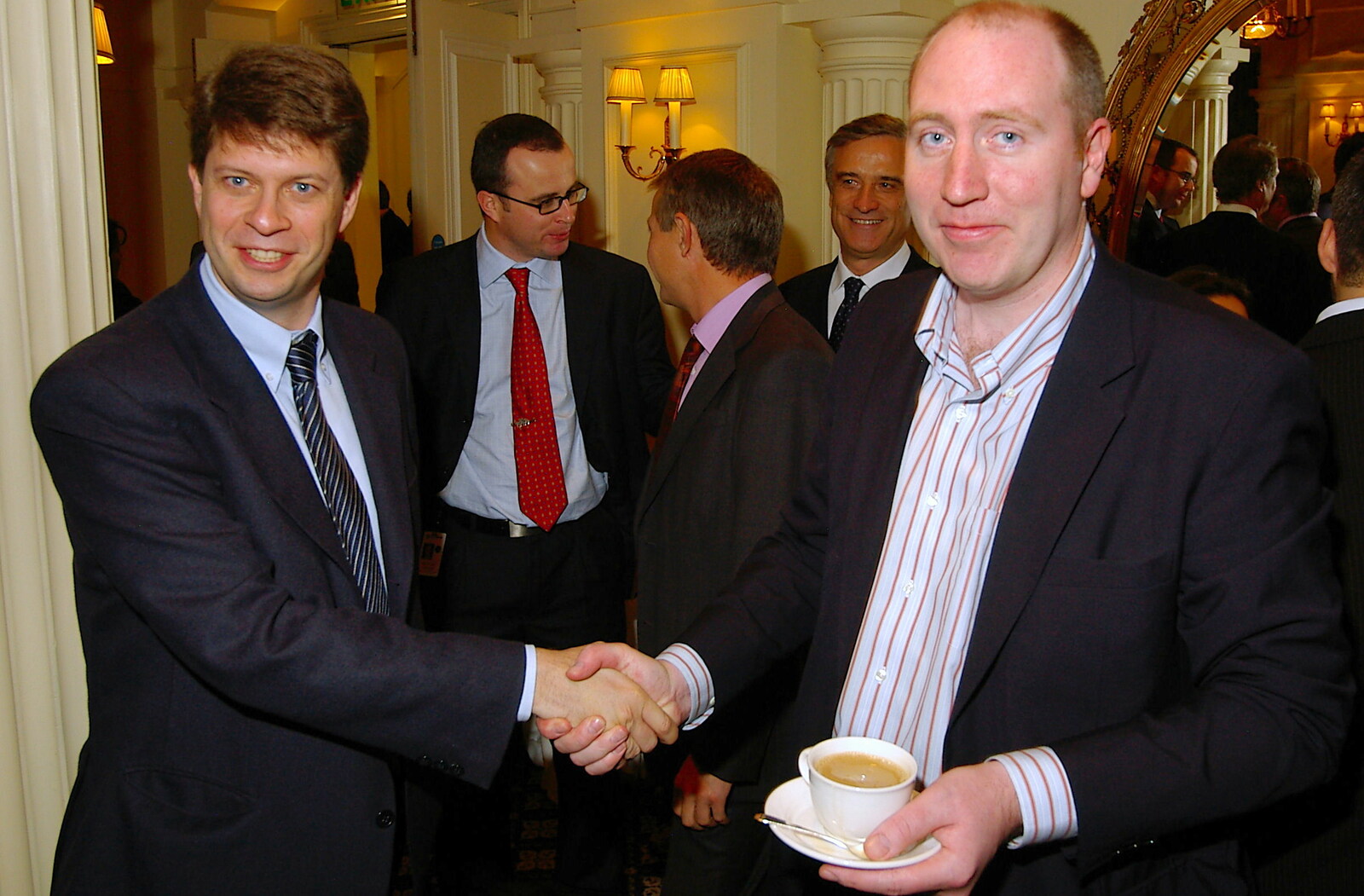 Angelo and Russel 'Rusty' McHugh from Qualcomm Europe All-Hands at the Berkeley Hotel, London - 9th November 2005