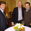 Angelo, Russell and Dan, Qualcomm Europe All-Hands at the Berkeley Hotel, London - 9th November 2005