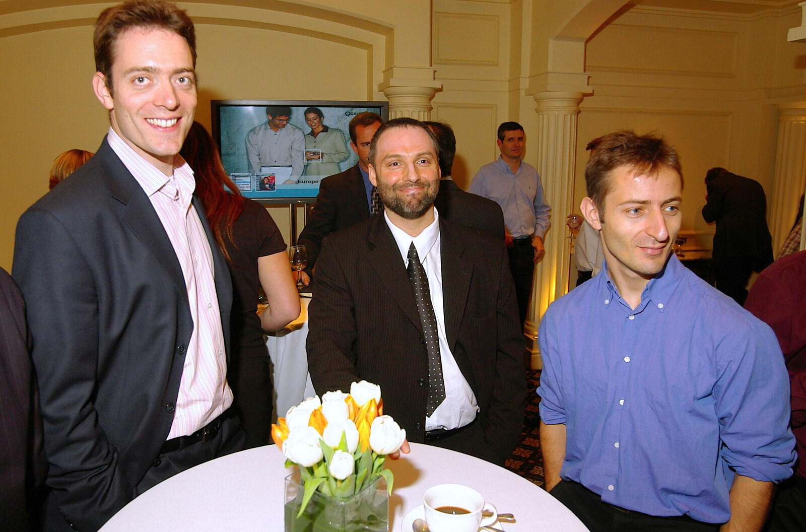 Stef, Craig and Ben from Qualcomm Europe All-Hands at the Berkeley Hotel, London - 9th November 2005