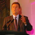 Pertti Johansson opens the presentations, Qualcomm Europe All-Hands at the Berkeley Hotel, London - 9th November 2005
