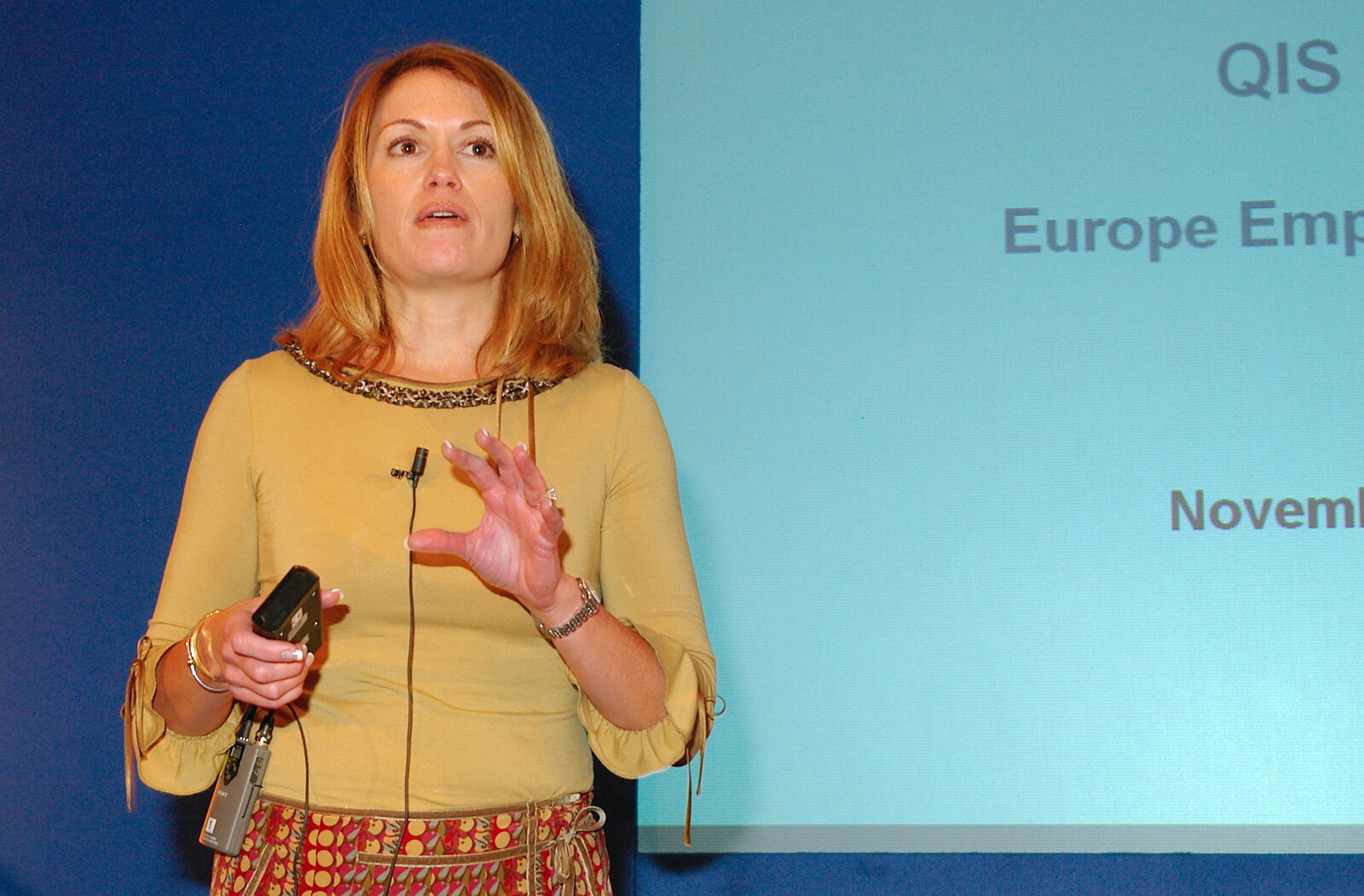 Peggy Johnson, President QIS from Qualcomm Europe All-Hands at the Berkeley Hotel, London - 9th November 2005