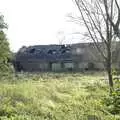 A derelict building's roof has seen better days, The Destruction of Padley's, and Alex Hill at the Barrel, Diss and Banham - 12th November 2005