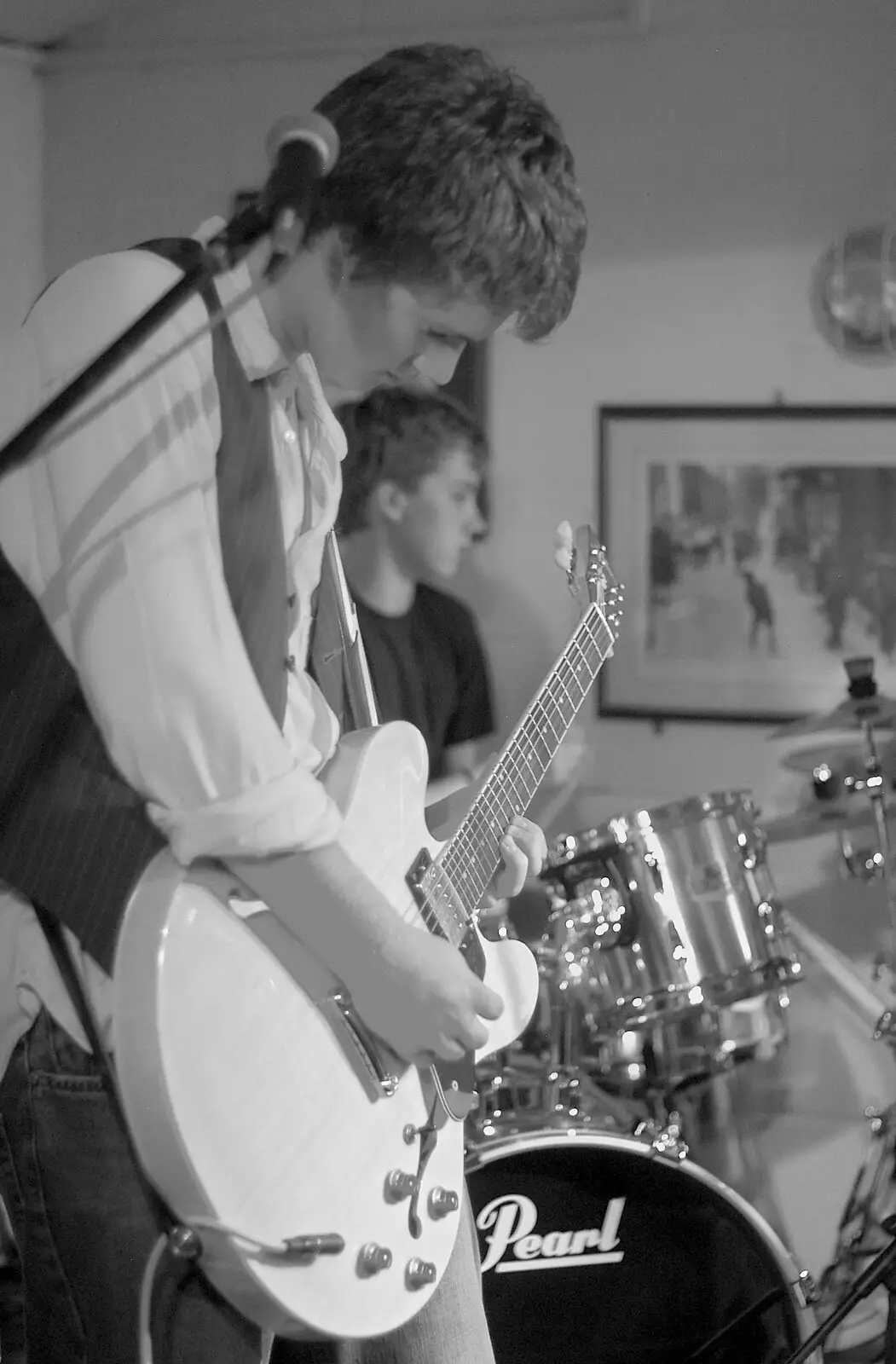 Calum does guitar, from The Destruction of Padley's, and Alex Hill at the Barrel, Diss and Banham - 12th November 2005