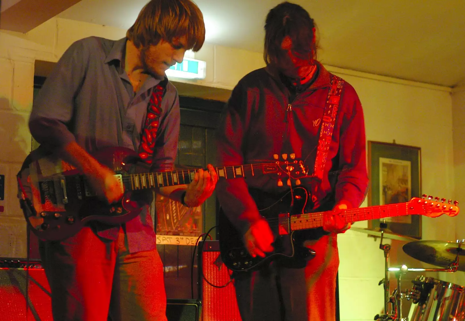 Tom and Paz get in the zone, from The Destruction of Padley's, and Alex Hill at the Barrel, Diss and Banham - 12th November 2005