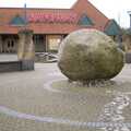 The giant granite rock outside Safeway, USA Chicken Catches Fire: Gov and the Ambulance, Diss, Norfolk - 19th November 2005