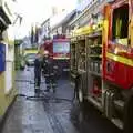 A couple of firemen discuss stuff, USA Chicken Catches Fire: Gov and the Ambulance, Diss, Norfolk - 19th November 2005