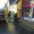 The scene outside USA Chicken, USA Chicken Catches Fire: Gov and the Ambulance, Diss, Norfolk - 19th November 2005