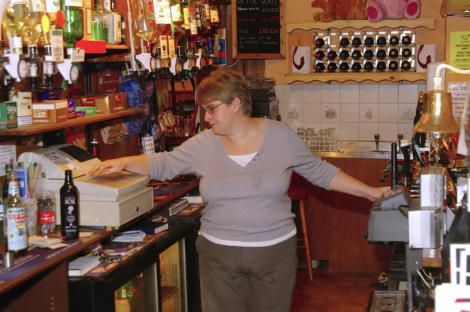 Landlady of the Cherry Tree, from Most Haunted, and Music at Bar 13 and the Cherry Tree, Mellis - 26th November 2005