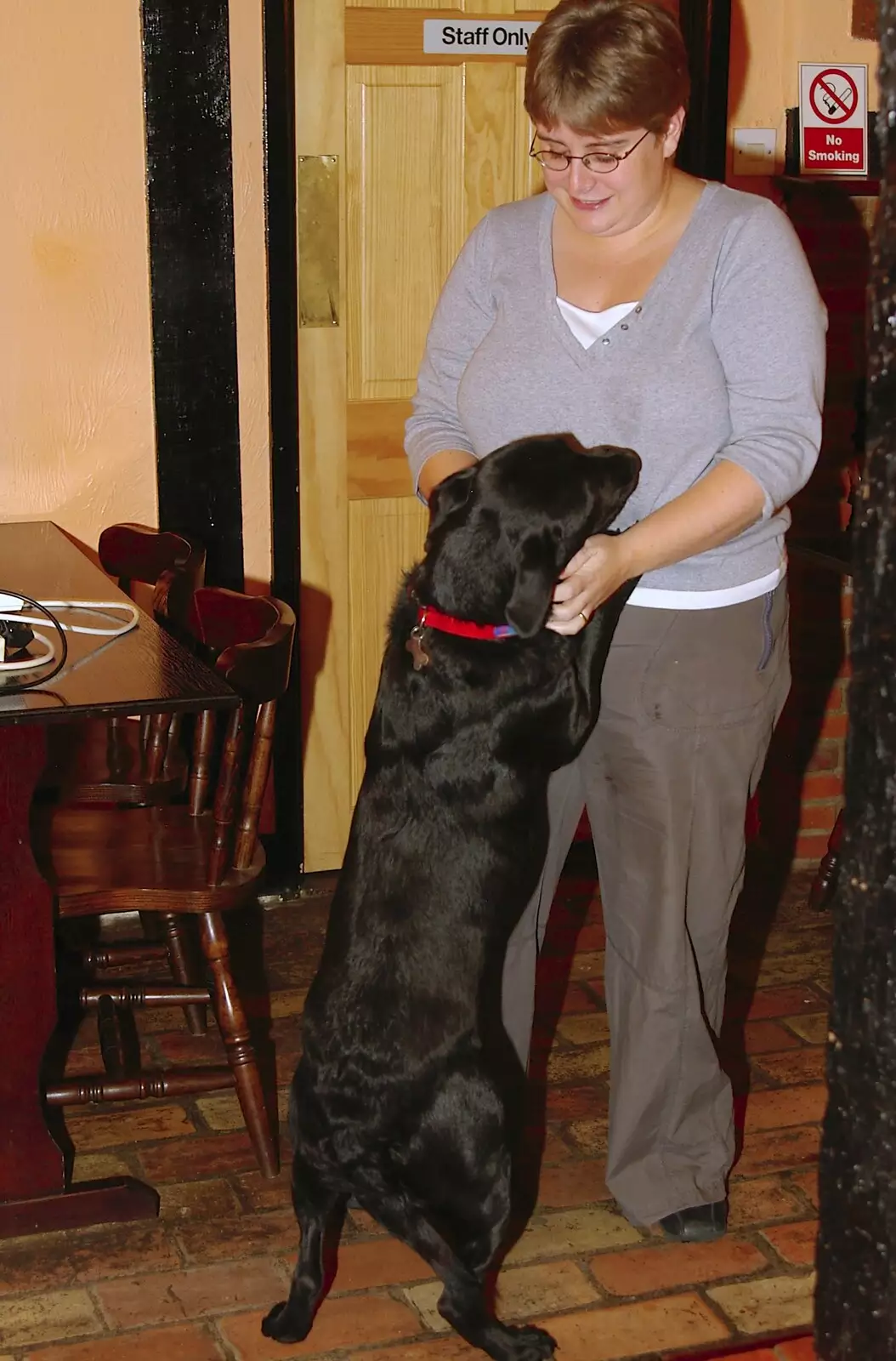 The dog leaves a trail of wee on the floor, from Most Haunted, and Music at Bar 13 and the Cherry Tree, Mellis - 26th November 2005