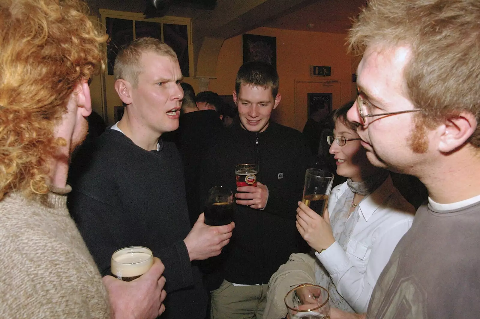 Bill in conversation, from Most Haunted, and Music at Bar 13 and the Cherry Tree, Mellis - 26th November 2005