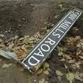 Discarded Sawmills Road sign, Post-modern Alienation: Bleak House, a Diss Miscellany, Norfolk - 3rd December 2005