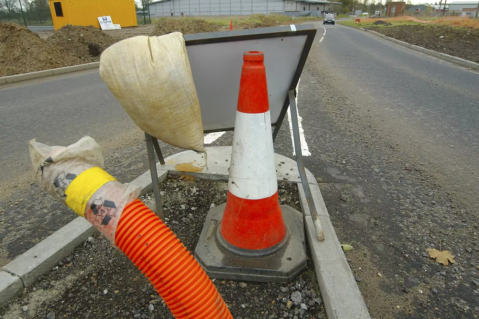 A new traffic island, from Post-modern Alienation: Bleak House, a Diss Miscellany, Norfolk - 3rd December 2005