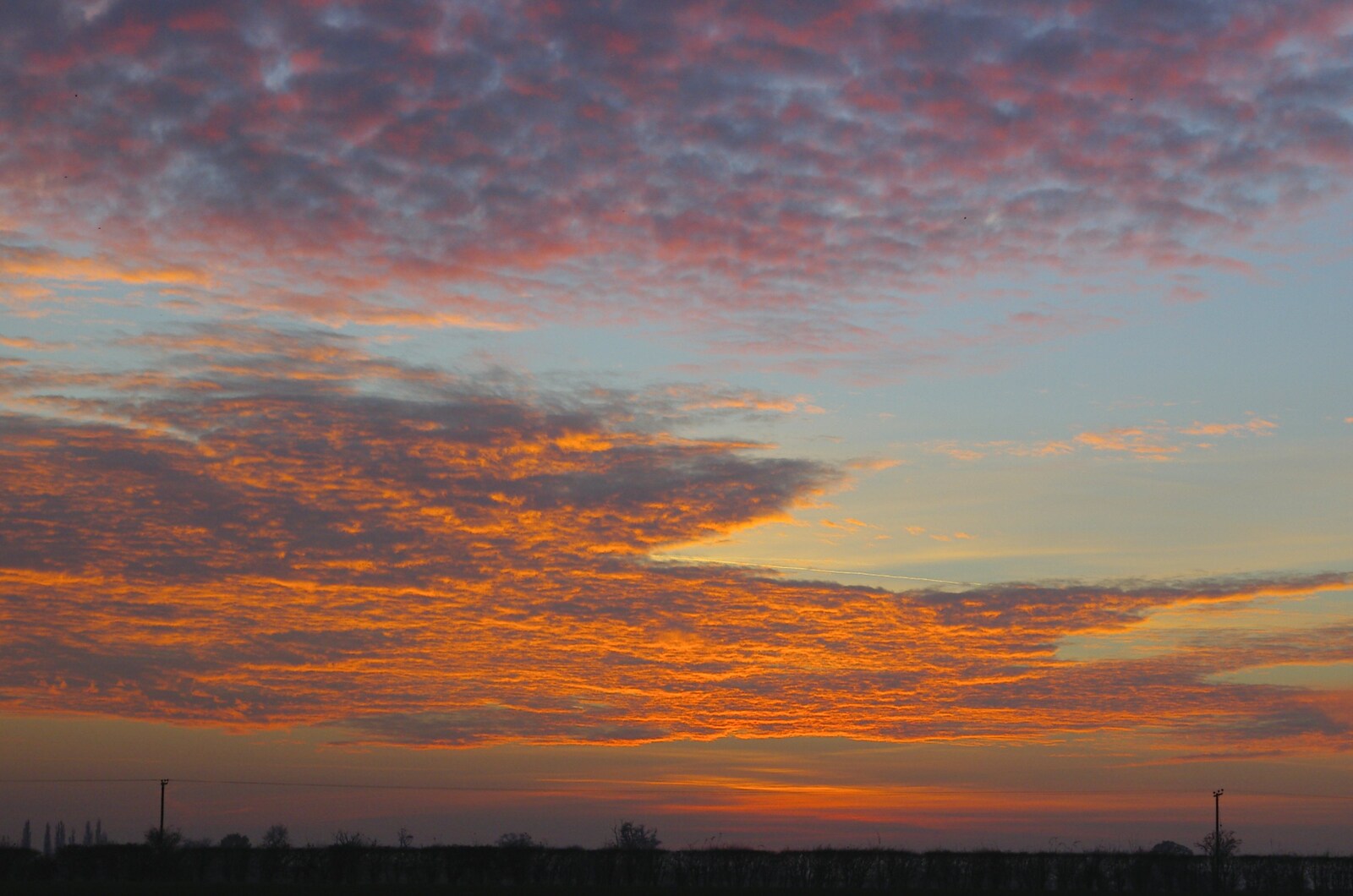 An Ashbocking sunset from Pheasants, Sunsets and The BBs at Bressingham, Norfolk - 11th December 2005