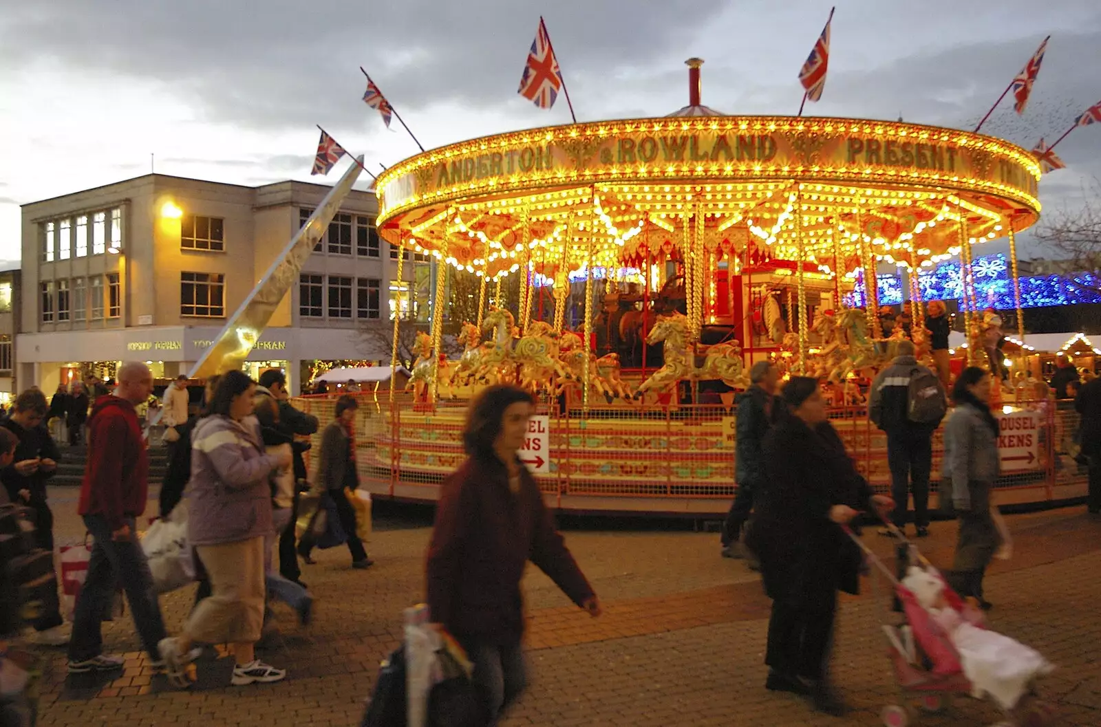 An Anderton and Rowland carousel, from Uni: A Polytechnic Reunion, Plymouth, Devon - 17th December 2005