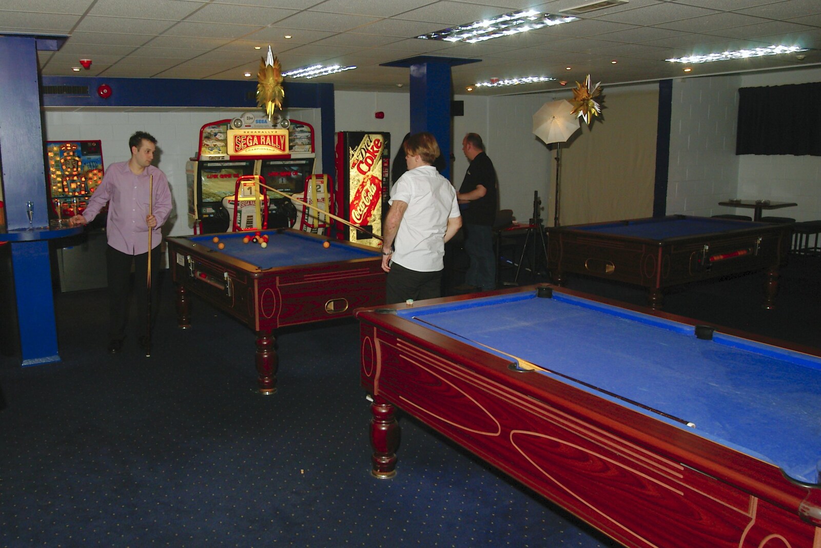 Stick-game action in the games room from Uni: A Polytechnic Reunion, Plymouth, Devon - 17th December 2005